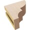Ekena Millwork 3"W x 6"D x 6"H Classic Ridgewood Rough Cedar Woodgrain TimberThane Corbel, Primed Tan CORUR03X06X06RIDRCPR - alternate 4